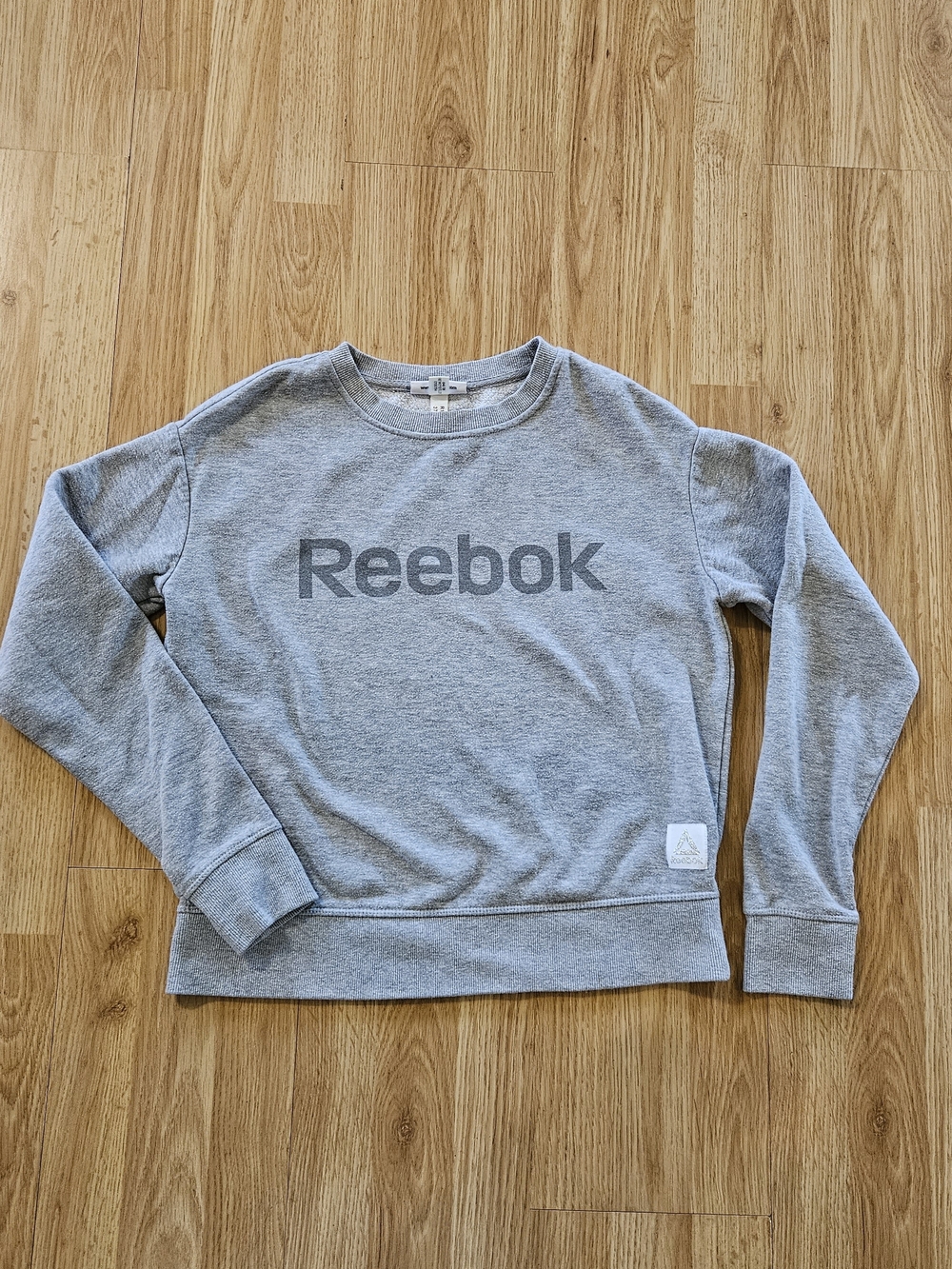 Reebok Light Gray Logo Crew Sweatshirt